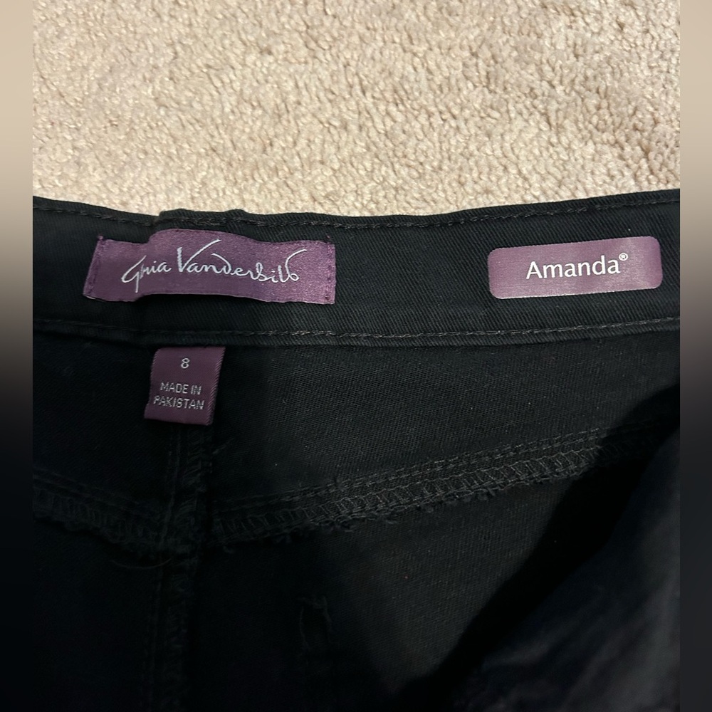 Gloria Vanderbilt Black Amanda Jeans